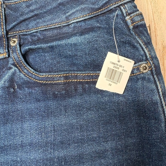 Old Navy High Rise Curvy O.G. Straight Plus Size 22 Jeans Blue Denim NWT - Picture 2 of 16